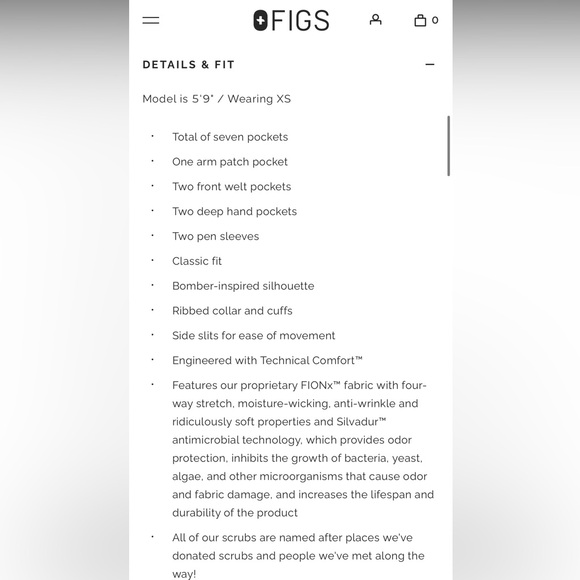 FIGS Bellery Scrub Jacket - Picture 8 of 8